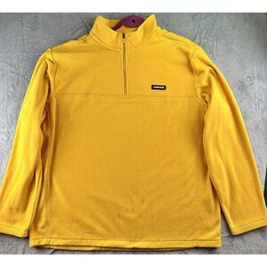 Lands'‎ End Men’s Anywhere Fleece 1/4 Zip Pullover Plus Size 2XLT Yellow
